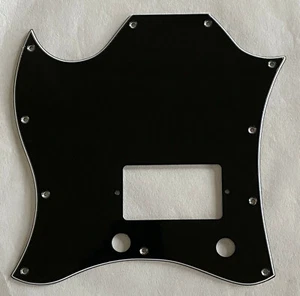 For Gibson SG Standard Single Humbucker Lefthanded Guitar Pickguard 3 Ply Black - Picture 1 of 7