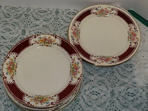 Homer Laughlin Lady Alice Majestic Bretagna piatti 9 pollici set di 10 difetti - Foto 1 di 7