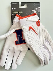 Nike Superbad 6.0 Illinois Fighting Illini Fußball Handschuhe Gr. XL NCAA flexibel - Bild 1 von 5