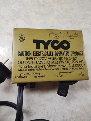 Vintage TYCO HO Scale Model 899B Transformer Railroad Train Power Pack - Image 1 of 4