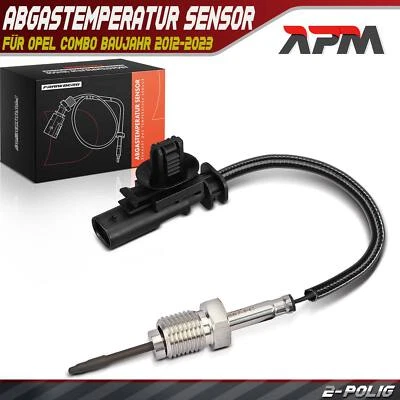Sensor de temperatura de los gases de escape 2 polos para Opel Combo caja/sedán grande Tour X12 - Imagen 1 de 4