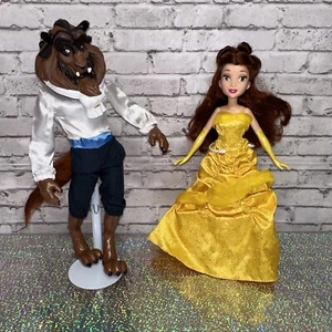 Disney Beauty and the Beast Prince and Belle Dolls Lot of 2 Disney Dolls - Picture 1 of 14