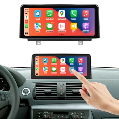 10.25'' Wireless CarPlay Car Touch Scree For BMW 1 Series E81 E82 E87 E88 CCC - Image 1 of 4