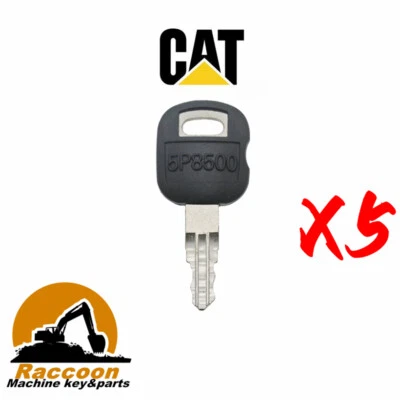 5pcs Fits Caterpillar Ignition Key 5P8500 Excavator Skidder Paver Dozer  CAT - Image 1 of 3
