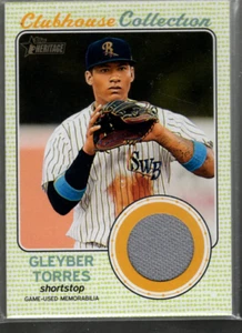 B3776- 2017 Topps Heritage Minors Clubhouse Coll Relics #CCRGT Gleyber Torres - Bild 1 von 2