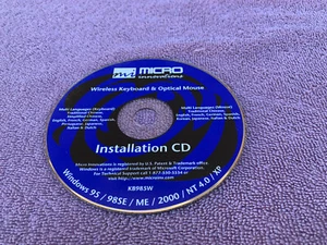 CD d'installation clavier et souris optique sans fil Micro Innovations (PC) - Photo 1/2