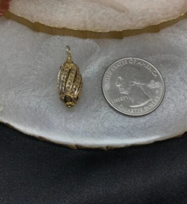 Peanut Shaped Silver Beads 925 Silver Diamond Jewelry Beads Findings Accessories - Image 1 of 4