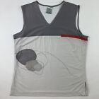 VTG Y2k Nike Court Womens Medium Sleeveless Tennis Shirt Top Dri-Fit Silver Tag