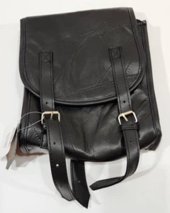 Borsa da sella Adulti Foderata Piastra Diamante Unisex Pelle Nera Moto da Viaggio Nuova - Foto 1 di 7