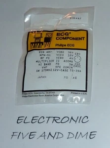 ECG487 T-NPN SI RF PO HI BAND VHF MULTIPLIER 175MHz 1 W - Picture 1 of 1