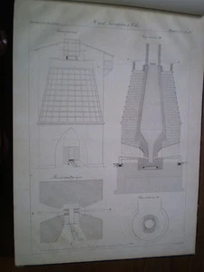 ENGELSWALTER / HOCHÖFEN / METALLURGIE / GUSSEISEN / CAST IRON / 29 pl. /1840 - Bild 1 von 12