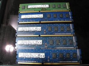 Lot of 5 4GB 1Rx8 PC3L-12800U DDR3L 1600 - Picture 1 of 1