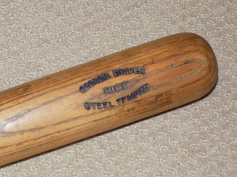 Sam Rice Game Used Bat Washington Senators HOF PSA GU 8 Cover