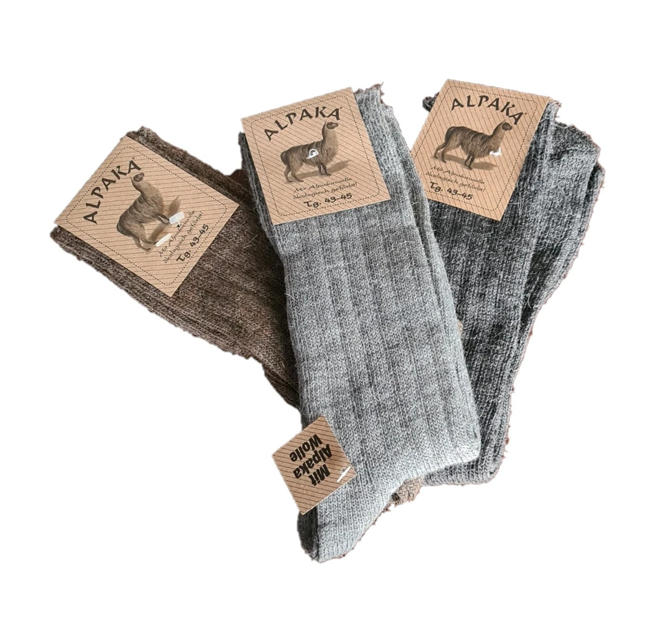 Calzini Corto Unisex in Lana e Alpaca Multicolore 60% Lana 40% MADE IN ITALY - Image 1 of 1