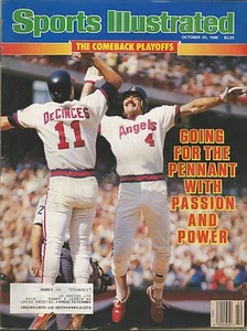 LOS ANGELES ANGELS BOBBY GRICH DOUG DECINCES 1986 SPORTS ILLUSTRATED PLAYOFFS - Picture 1 of 1