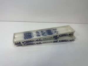 NIB (2) Boxes Blue & White 9.5" Taper Candles Boxed - Made in Holland NOS - Picture 1 of 9