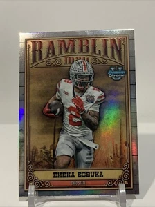 2023 Bowman University - Ramblin Man Refractor #RM-11 Emeka Egbuka OSU - Picture 1 of 2