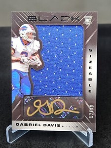 Gabriel Davis Black Auto Patch /99 Buffalo Bills Rookie Autograph RPA 
