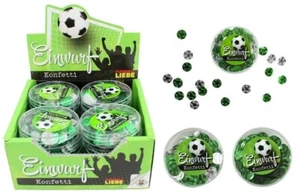 16x Streudeko Fußball 12g silber/grün - 80219 - Bild 1 von 1