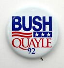 George Bush Quayle 92 Präsidentschaftskampagne Pin Knopf Pinback