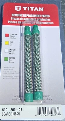 Titan 500-200-03 Filter Airless Spray Gun Coarse 30 Mesh Green New 2 Pack - Image 1 of 2