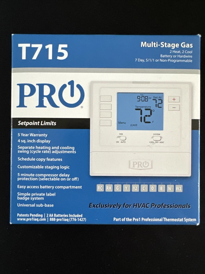 Pro1 T715 Programmable Electronic Thermostat - Image 1 of 1