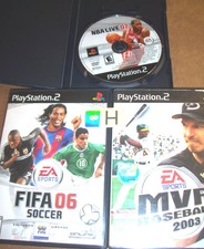Playstation PS 2 EA Sports MVP Baseball FIFA 06 Soccer NBA Live 07 Basketball