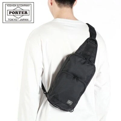 Bolsa tiracolo Yoshida Porter Flash Shouler preta 689-05941 feita no Japão -Nova - Imagem 1 de 4