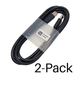 2-Pack Dell 5KL2E21501 USB 3.0 Type A to Type B Cable Male 6 ft Black - Picture 1 of 2