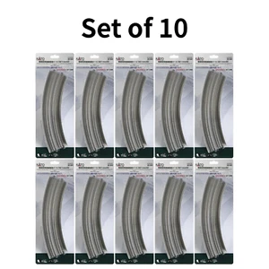 KATO N Scale 20-544 Double Track Elevated Curved Track R414/381-45° Cant 10 Sets - Picture 1 of 6