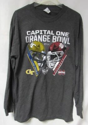 Camiseta Yellow Jackets v Bulldogs 2014 Orange Bowl para hombre talla grande C1 5390 Foto 1 de 2