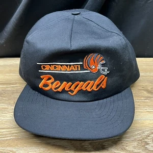 Cincinatti Bengals Vintage ANNCO Script NFL Snapback Trucker Hat Excellent Cond - Picture 1 of 19