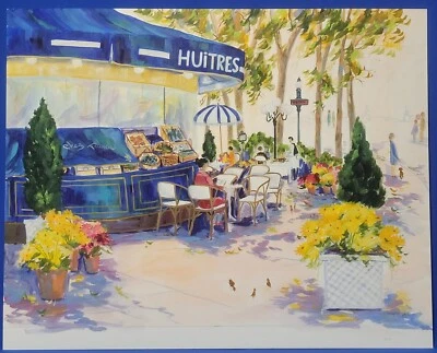 Huge Dorothy Spangler Original Watercolor on Paperboard "Paris Elegance" 40 X 30 - Image 1 of 4