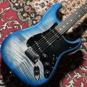 USED Fender American Ultra Stratocaster EB Denim Burst Free Shipping - Picture 1 of 10