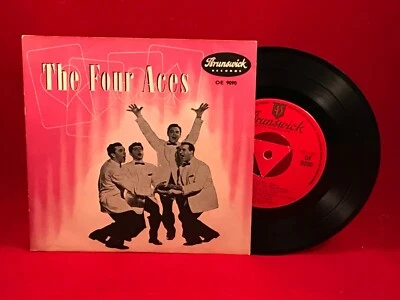 THE FOUR ACES EP 1955 UK 7" Vinyl Single EXCELLENT CONDITION Brunswick ‎OE 9090 - Image 1 of 2