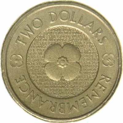 Australia | 2 Dollars Coin | Remembrance Day | KM:2007 | 2012 - 2018 - Image 1 of 4