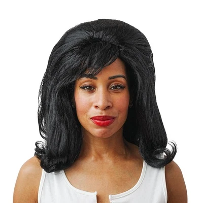 Black Priscilla Adult Costume Wig | One Size - Image 1 of 4