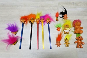 Menge 15 Russ & Dam Miniatur Trolle & Bleistift Topper - Bild 1 von 8