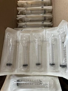 BD 10ml Luer-Lok Spitzenspritze 302995 einzeln verpackt insgesamt 200 Stück ohne Nadel - Bild 1 von 3