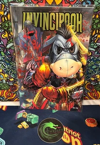 Do You Pooh SDCC Exclusive SPOT FOIL Battle Damage INVINCIPOOH Eeyore SILVER /45 - Picture 1 of 1