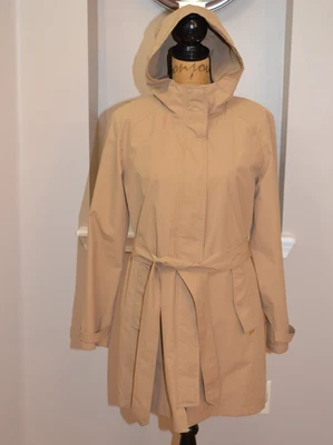 Lands End желтовато-коричневый полный молнии ветра/водостойкий съемный вкладыш куртка, размер S - Изображение 1 из 4