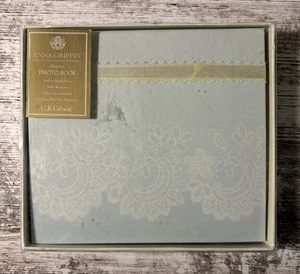 C.R. Gibson. Blue Deluxe Photo Album/Book Georgette Anne Griffin New in Box! - Foto 1 di 5