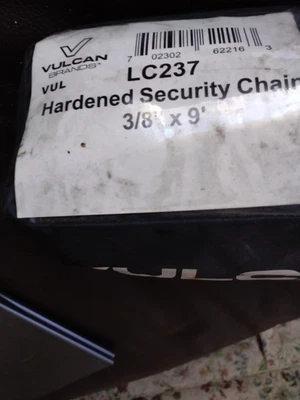 VULCAN Security Chain - Premium Case-Hardened - 5/16 Inch x 3 Foot +/- 1.5 In... - Image 1 of 3