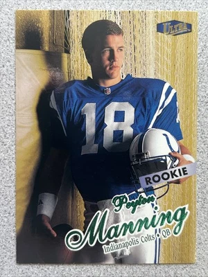 Fleer Ultra 1998 - Novato Peyton Manning 416 Novato (RC) Indianapolis Colts Salón de la fama Foto 1 de 2