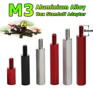 Aluminiumlegierung Sechskant Abstandshalter M3 6-50 mm M-F Gewinde Adapter Hülse Säule - Bild 1 von 8