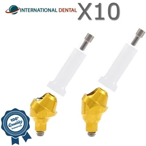 10 Dental Slim Platform Angulated Multi Unit 1.6 Abutment Plastic Sleeve 30° Set - Picture 1 of 6