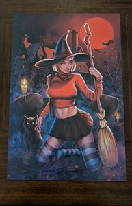 Elias Chatzoudis Art Print Sabrina The Teenage Witch 11.5x17.25" Signed Limited - Picture 1 of 4