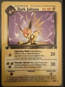 Pokemon: Team Rocket 1. Edition Dunkles Jolteon 38/82 NEAR MINT - Bild 1 von 2