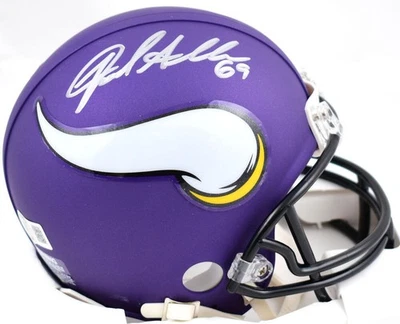 Mini Casco Jared Allen Autografiado Minnesota Vikings-Beckett con Holograma *Plateado Foto 1 de 4