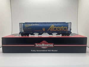 HO Scale Intermountain 45117-40 4-Bay Cylindrical Hopper Alberta ALNX 396202 - Picture 1 of 6